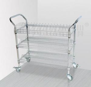 ESD Single Peak Reel Plate SMT Shelf Rack Trolley-15 Years NSF Approval Factory