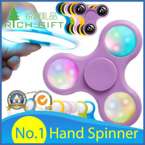 Factory Direct Hand Toy Fingertip/Finger Tri Gyroscope Fidget Spinner/Plastic/Metal/Bearing/Aluminum